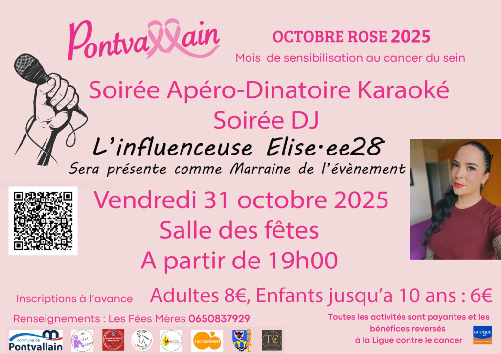 Octobre rose affiche paysage - 1