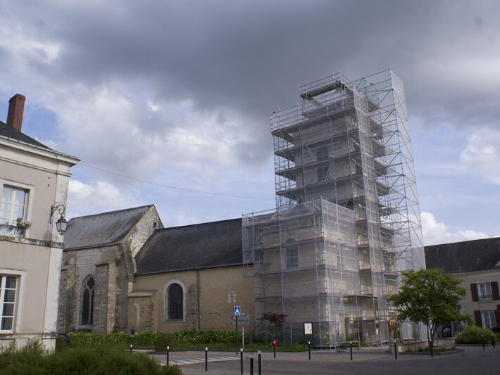 Visite commentée du chantier de restauration de l'église de Pontvallain.