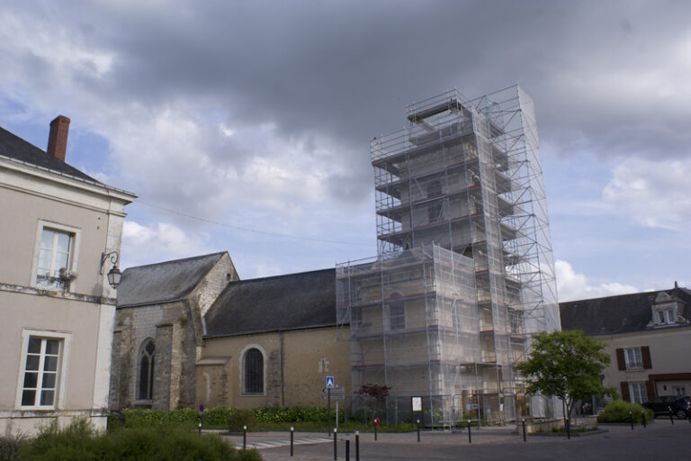 Visite commentée du chantier de restauration de l'église de Pontvallain.