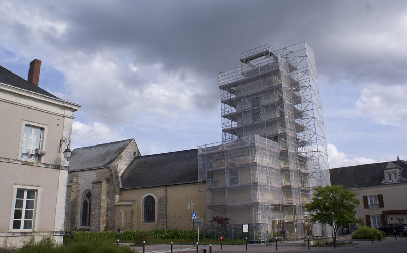 Visite commentée du chantier de restauration de l'église de Pontvallain.